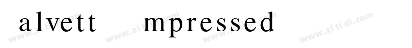 Halvett Compressed B字体转换